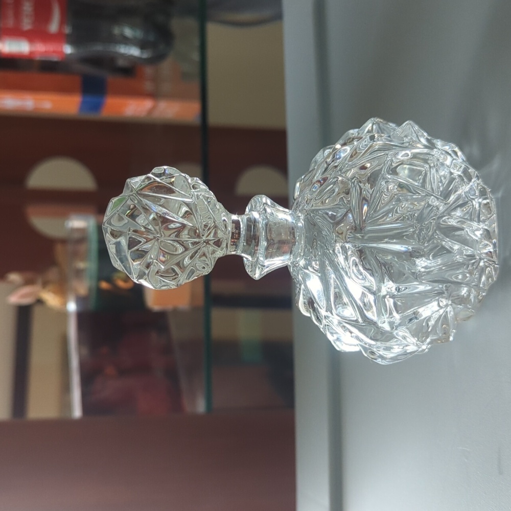 Tiffany and Co. heavy  Crystal perfume bottle never been used!